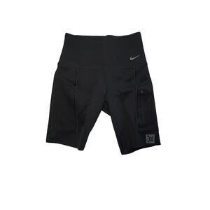 Dynamic Nike Orange Theory Black Cycling Shorts - Ready for Your Ride!